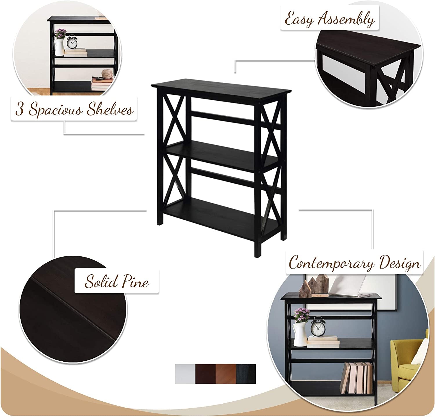 Stylish Shelf Bookcase for Modern Home Organization and Display