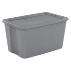 30 Gallon Plastic Storage Box Stackable with Snap-On Lid for Home Organization