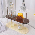 Ins Style Acrylic Multi-Layer Storage Rack Decorative Shelves Desk Organizer Makeup Jewelry Home Organization Garden