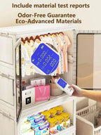 Foldable Dustproof Wardrobe Multi Scene Storage Cabinet Home Organization Closet & Kitchen Solution Versatile Compact Storage