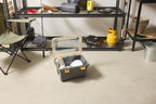 19.8 Gallon Large Gasket Tote, IP68 Waterproof Plastic Storage Bin with Lid, Gasket Seal and Durable Latches, Gray