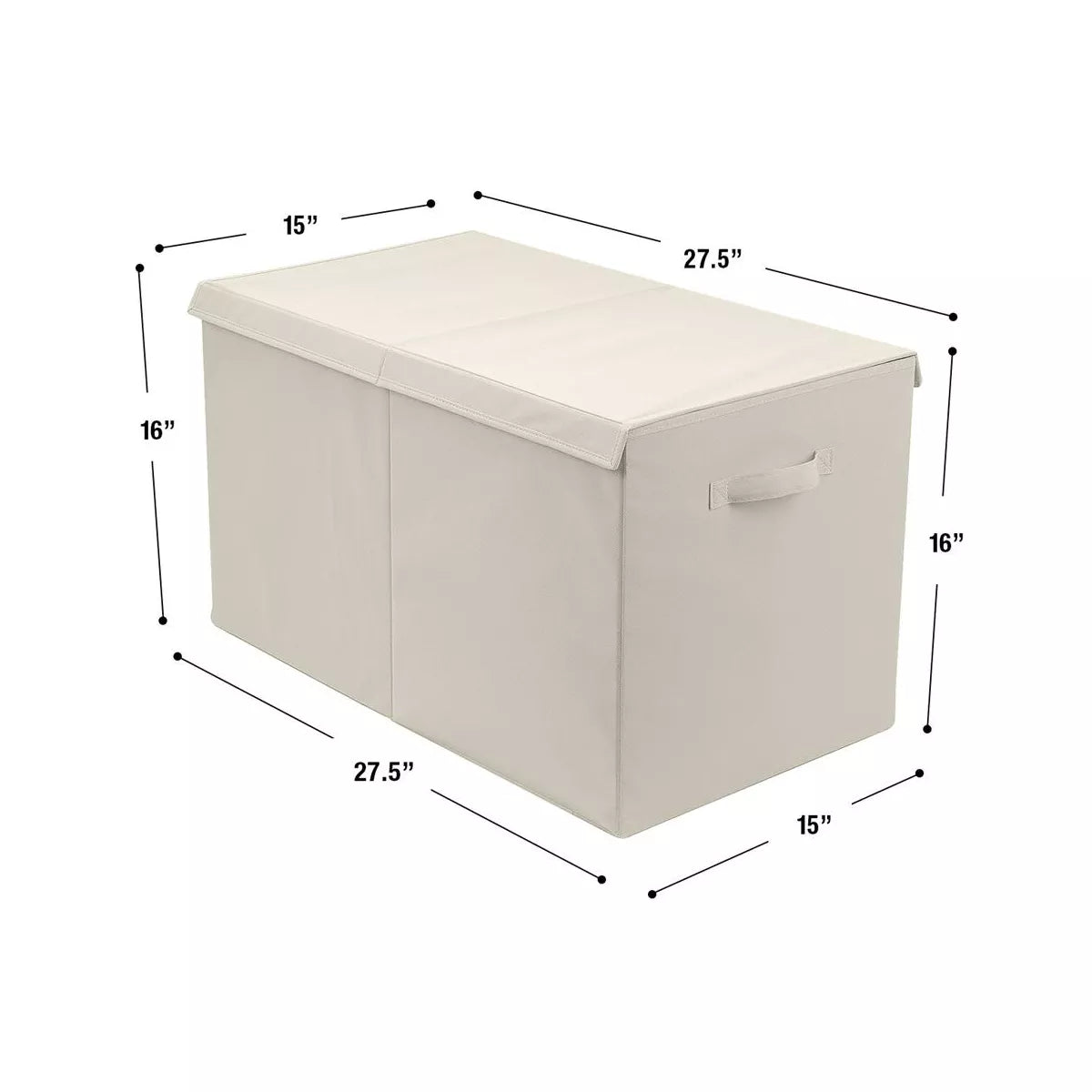 Sorbus Toy Chest with Flip-Top Lid, Kids Collapsible Storage for Nursery, Playroom, Closet, Home Organization