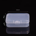 White Dustproof Storage Box Stackable Sundries Storage Organizer with Cover Stationery Storage Case Home Organization Holder