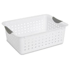 Medium Ultra™ Basket, Open Plastic Storage Bin, Organization Solution, White