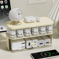 Compact Transparent Desktop Cable Organizer Box with Lid-No Power Needed Cord and Charger Storage Solution for Home Organization
