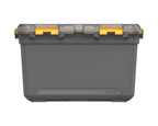 19.8 Gallon Large Gasket Tote, IP68 Waterproof Plastic Storage Bin with Lid, Gasket Seal and Durable Latches, Gray