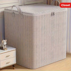 Extra Large Storage Box with Lid Modern Space Saving Design Durable for Clothes Bedding Home Organization Wardrobe Moving