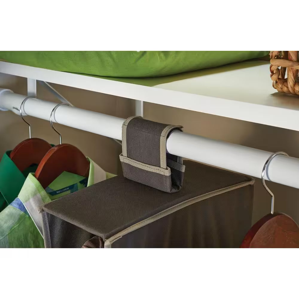 54 In. H Gray Fabric Hanging Closet Organizer